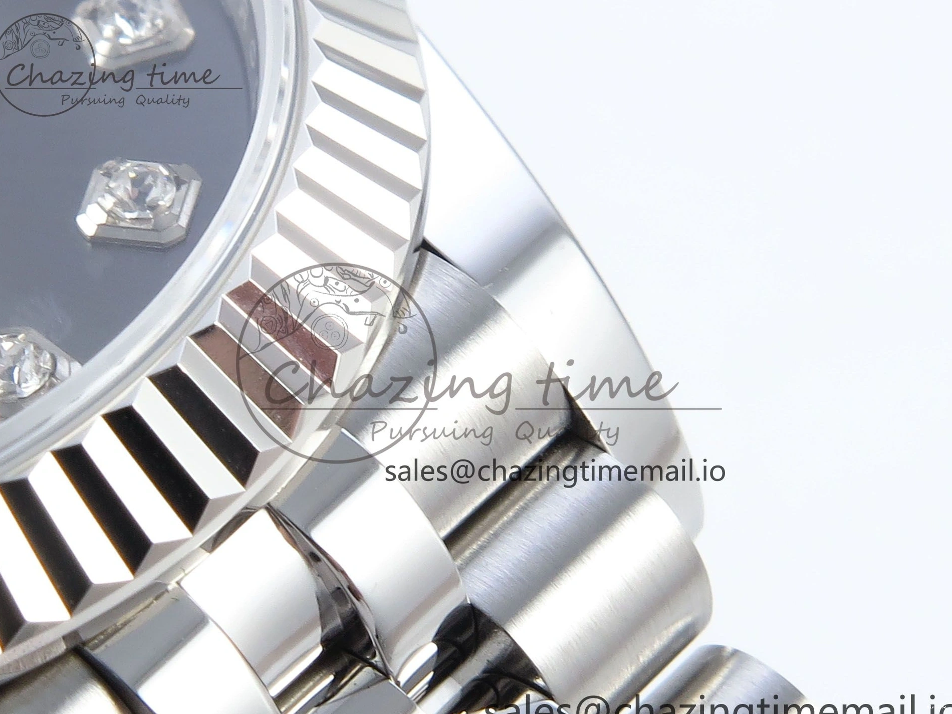 MiroTime 0304 DateJust 31 278274 ARF 1:1 Best Edition 904L Steel Gray Diamonds Dial on SS Jubilee Bracelet ETA OnTrend 541